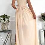 Darling Muse Ruffle One Shoulder Party Maxi Dress