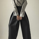 Loose Wide Leg Asymmetric Solid Color Casual Pants Bottoms Trousers