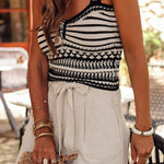 Parchment Casual Tie Waist Linen Shorts