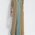 Shades of Happiness Knit Solid Color Slit Drape Cardigan