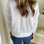 WHITE BUTTERFLY NUTCRACKER CARDIGAN