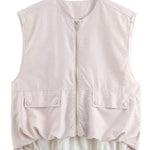 Fashionable Loose Sleeveless Pocket Casual Vest