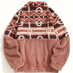 Zara ��� Geometric Fleece Half-Zip Pullover