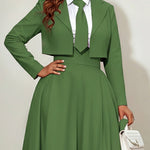 Long Sleeves Skinny Solid Color Notched Collar Blazer Outerwear