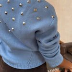 Ice Blue Studded Cardigan