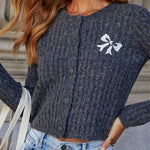 Shes The One Bow Detail Cardigan