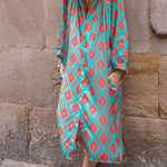 Fashion Loose Single Breasted Dress