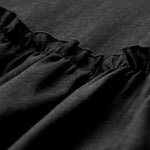 COLOR CONTRAST TIED OPEN BACK DRESS