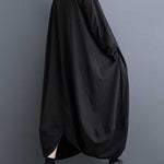 A-Line Long Sleeves Buttoned Pockets Solid Color Split-Joint Lapel Midi Dresses Shirt Dress