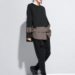 False Two Split-Joint Long Sleeve T-Shirt
