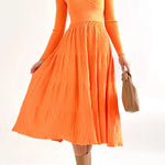 Irregular Ladies Solid Color Wool Knit Skirt Knitted Skirt