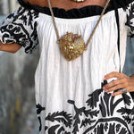 One-shoulder loose holiday beach dress