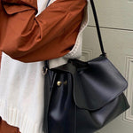 Casual Simple Chic Solid Color Shoulder Bag