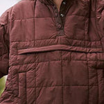 Solid Color Hooded Padded Foldable Padded Pullover Pocket Long Sleeve Jacket