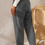 women's corduroy loose straight trousers