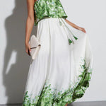 Kesenia Satin Strapless Maxi Dress