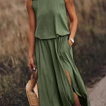Giselle Loose Fit Slit Maxi Dress