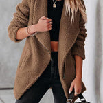 Fashion casual lambskin jacket with zipper pockets and grain velvet jacket