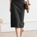 Solid Color Skirts Bottoms