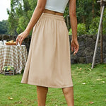 Casual Skirt Shaped Waist Button Princess Dress Skirt