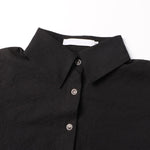 Long Sleeves Loose Belted Buttoned Lapel Mini Dresses Shirt Dress
