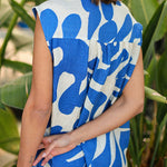 NUBIA Small Stand Collar Sleeveless Button Loose Dress