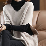 Casual Sleeveless Loose Solid Color V-Neck Vest Top