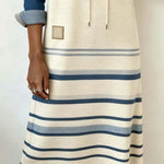 Velstra | Soft Stripe Shift Hoodie Dress