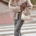 Jacket short fashionable fox fur coat
