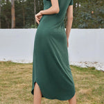 Sexy Fashion Beach Dress Irregular Hem Midi Dress
