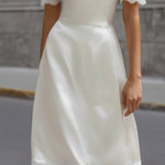 Halter Neck Lace-Trim Midi Dress