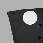 Long Sleeves Loose Asymmetric Buttoned Polka-Dot Tied Mock Neck Jackets&Coats Midi Dresses Outerwear