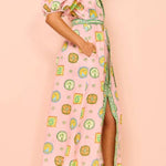 Holiday Seal Print Maxi Dress
