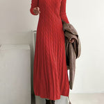 Avery | Elegant Knit Maxi Dress