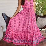 Raspberry Romance Print Avila Dress