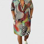Helinae™ | Sophisticated V-neck Dress