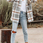 Plaid Pocketed Jacket