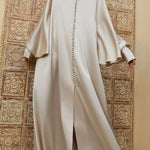 Casual Batwing Sleeves Split-Front Solid Color Maxi Dresses