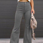 Corduroy Pocketed Flare Pants