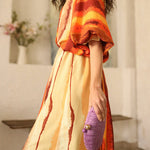 Ombre Sleeveless V-Neck Dress