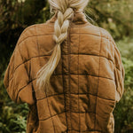 Zip Up Pocket Quilted Cropped Jacket