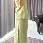 Stylish and Elegant Cotton and Linen Two-piece Set
