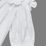 Loose Applique Solid Color Three-Dimensional Flower Off-the-shoulder Blouses&shirts Tops