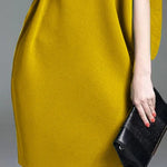 Loose Raglan Sleeve Mesh Split-Joint Round-Neck Mini Dresses