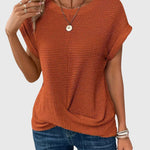 Lina | Stylish Crew Neck Blouse