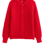 Solid Color Cardigan Long Sleeve Knitted Sweater Jacket