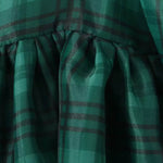 A-Line High Waisted Plaid Pleated Square-Neck Mini Dresses