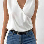 Classy Sleeveless Plain Top