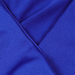 Bodycon Elasticated Waist Pleated Ruffled Solid Color Split-Joint V-Neck Midi Dresses