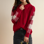 Karla | Hooded Jacquard Sweater